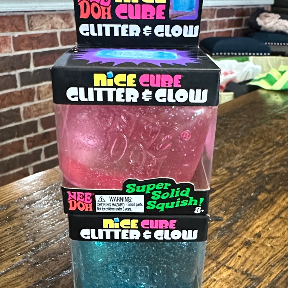 Nee Doh Cube Glitter & Glow Set